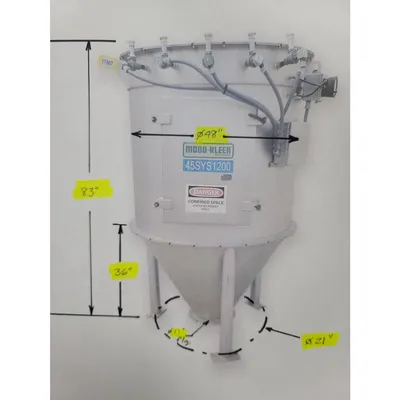Used Dynamic Air Modu-Kleen Dust Filter Stainless Steel Cartridge Collector