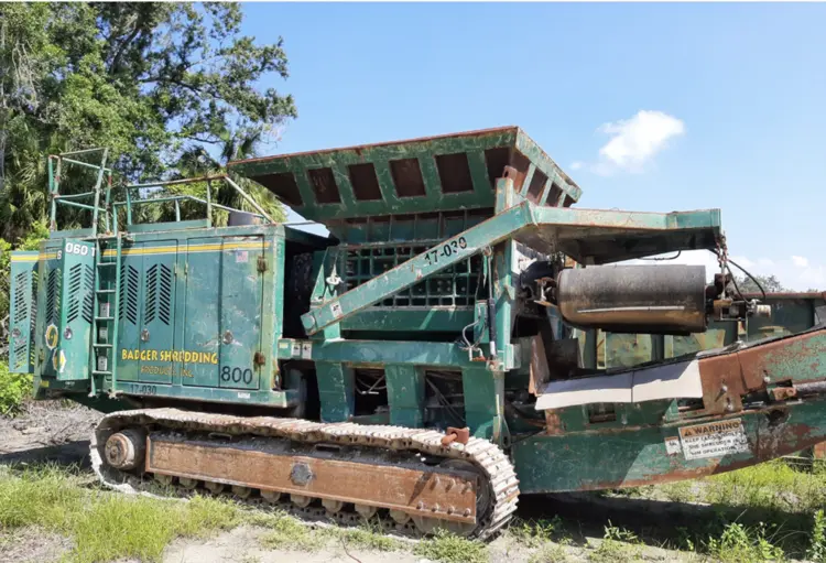 Used 2008 BADGER SHREDDING B2060T Dual Rotor or Single Rotor Shredders Illinois US | Alan Ross Machinery #1580