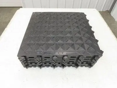 Ergonomic Anti Fatigue Modular Interlocking Floor Tile 18"x18" Lot of 6pcs