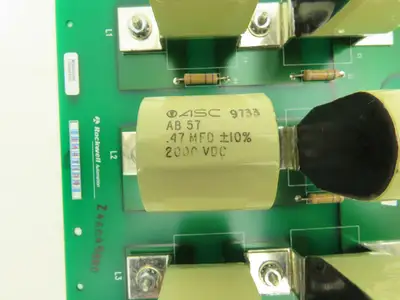 Allen Bradley 173285 REV 01 Capacitor Board Assembly 2000VDC A-173286-01 PCB