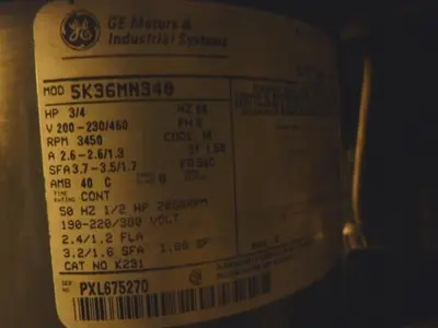 USED GENERAL ELECTRIC / GE 5CD362PA804A800