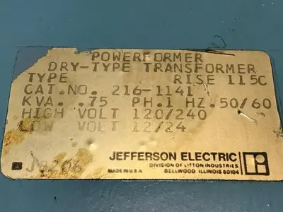 USED JEFFERSON ELECTRIC 216-1141