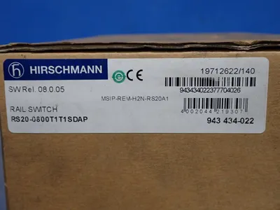 New | in-Stock HIRSCHMANN RS200800T1T1SOAPHH08.0.06 Relays & Switches | HGR 24 #739224