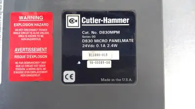 Cutler-Hammer D830MPM - D830 Micro Panelmate 2E