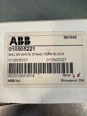 Abb Entrelec MA2.5/5 010505221 662019953618 Peach Wire Terminal(4c-37)