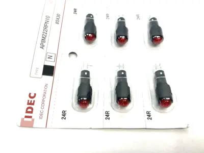 New | in-Stock IDEC Red Pilot Light Round 6-PACK Light Source Equipment Michigan US | Maverick Industrial Sales #1390928