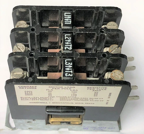 Honeywell R4212G1323 3-Pole Contactor, 30A, 120V 50/60Hz Control Circuit [New]