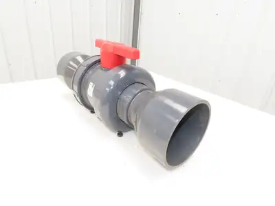 Spears 2322-060  6" Union Ball Valve PVC EPDM Venturi Socket Ends 150psi