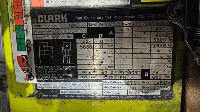 USED 2014 CLARK TMX25