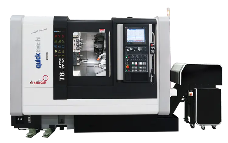 New | Build-to-Order QUICKTECH T8 Hybrid CNC Lathes Texas US | Harris Machine Tools, Inc. #406093