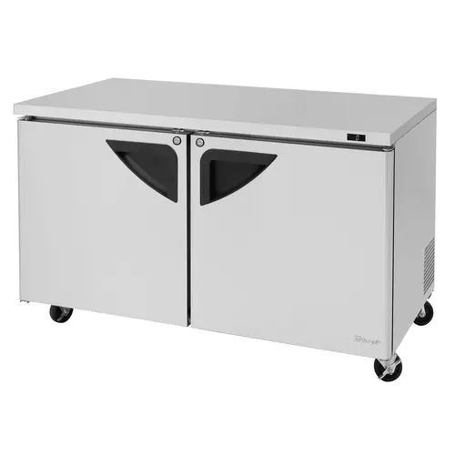 Turbo Air TUF-60SD-N 60 1/4" W Undercounter Freezer w/ (2) Sections & (2) Doors, 115v