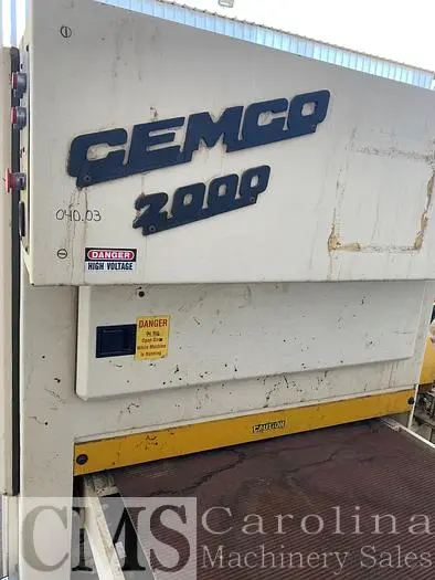 Used 2004 CEMCO 2000 SINGLE HEAD SANDER Woodworking Sanders | CAROLINA MACHINERY SALES #421282