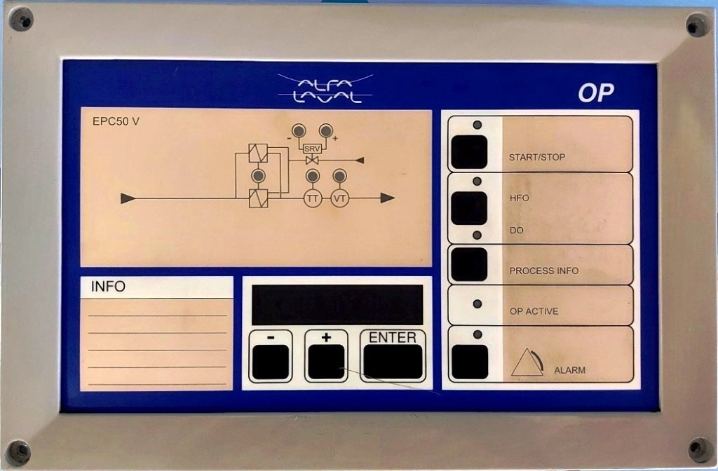 (5) Alfa-Laval EPC-50 control units.