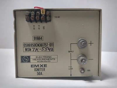 Electronic Measurements EMXE Igniter 50A Model EMXE-1000-0309 7K-5542