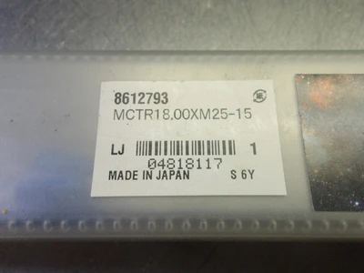Tungaloy 18mm Indexable Coolant Thru Drill 25mm Shank MCTR18.00XM25-15 (LOC3558B)
