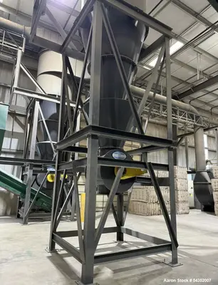 Industrial Cyclone Dust Collector 72" to 24" with Rotary Airlock