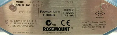 NEW ROSEMOUNT 752F1AE5 PRESSURE TRANSMITTER 752*6996888