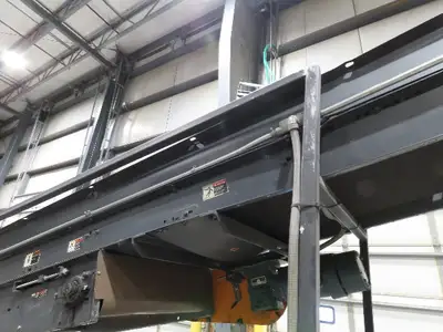 Alvey 28"x 17' Slider Bed 24" Belt Incline Conveyor Variable Speed Drive 460V