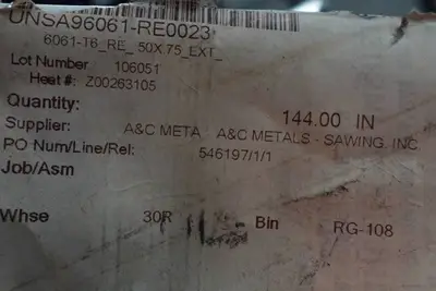 6061 Aluminum Rectangle Stock - .50 x .75