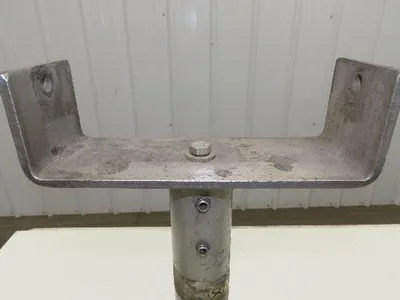 7" Tabletop Conveyor Aluminum Pedestal Round Pipe Leg Stand 16"-20"H Set of 4