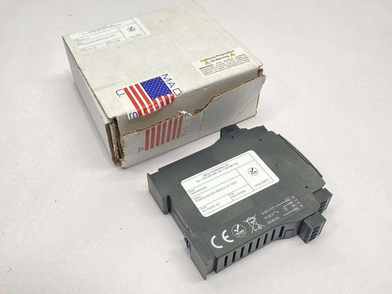 USED OMEGA STRAIN GAUGE TO DC ISOLATED TRANSMITTER 10-30V