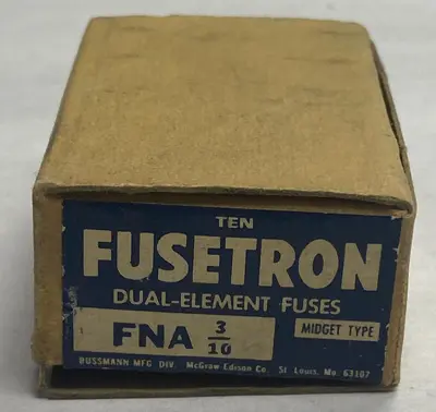 Used FUSETRON FNA-3/10 Miscellaneous Equipment (Electrical & Power) | Surplus Asset Holdings #1189348