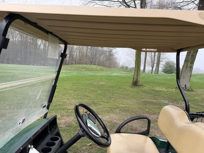 (1) 2014 E-Z-Go golf cart with a Kawasaki gas engine, does not include Club canopy or ball washer, f...