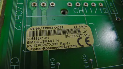 Fisher Rosemount CL6895X1-A1 Smart Device Input Panel 12P0247X032 Rev. C Used