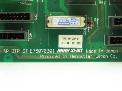 Mori Seiki AP-DTP-ST Control Circuit Board PLC Relay Adaptor Panel