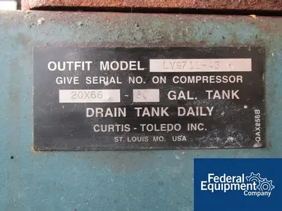 USED Curtis 10 HP CURTIS AIR COMPRESSOR