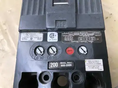 GE TFK224F000 200A 2-Pole Molded Case Circuit Breaker MCCB 480VAC 250VDC