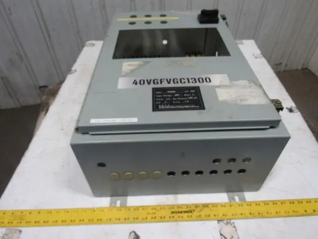 Hoffman 30x20x10" Electrical Enclosure Back Plate And Mounted Components