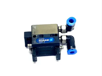 USED SCHUNK 2-JAW PNEUMATIC PARALLEL GRIPPER, 340010