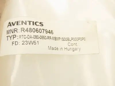 Aventics RTC-DA-080-0850-RR-MBMF1S00BLP000P0P0 Pneumatic Rodless Cylinder