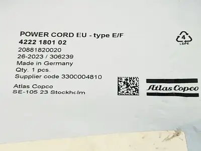 NEW ATLAS COPCO ATLAS COPCO 4222 1801 02