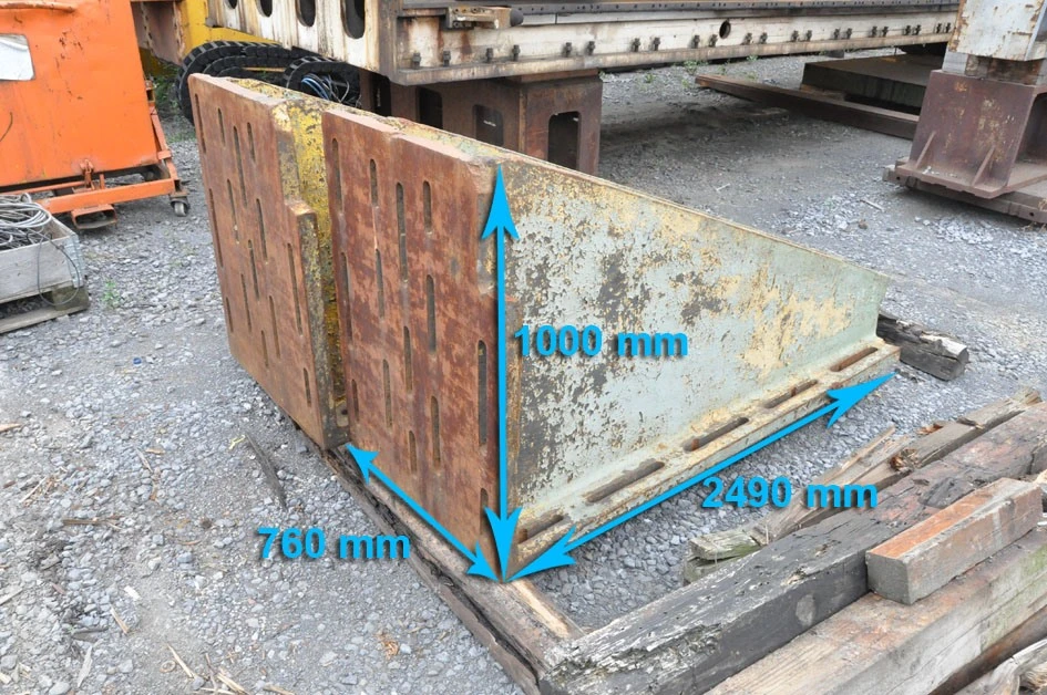Clamping bracket 2490 x 1000 x 760 mm