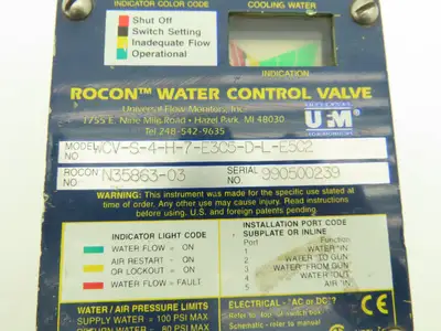 UFM Rocon WCV-S-4-H-7-E3C5-D-L-E5C2 Bronze Water Flow Control Valve 1/2"npt