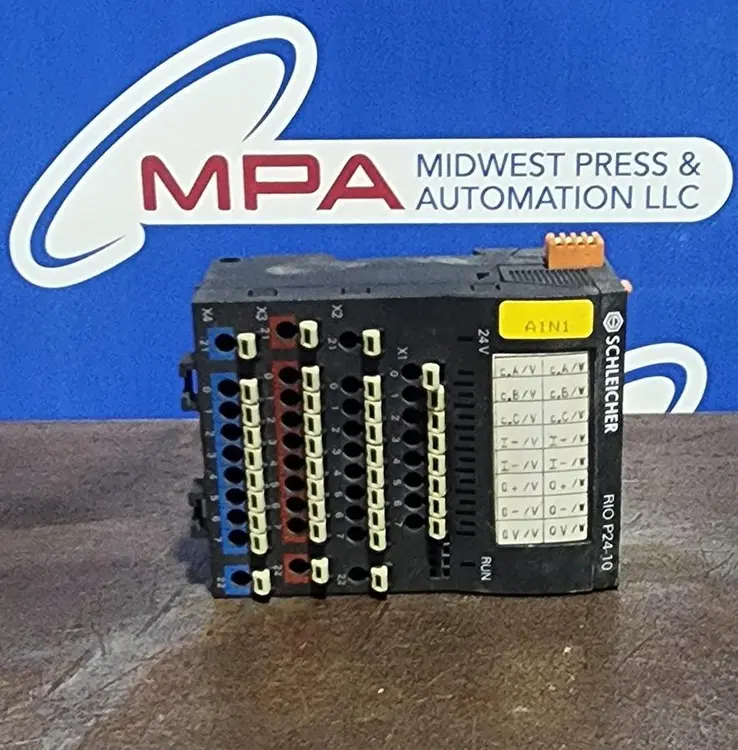 Used SCHLEICHER RIO P24-10 PLC Input & Output Michigan US | Midwest Press and Automation #1232132