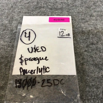 Used Sprague Powerlytic 1800-25DC Misc Electrical & Power Parts California US | Davliegogo LLC #1730013