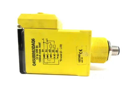 USED BANNER ENGINEERING Q45UBB63DAQ6 ULTRASONIC SENSOR