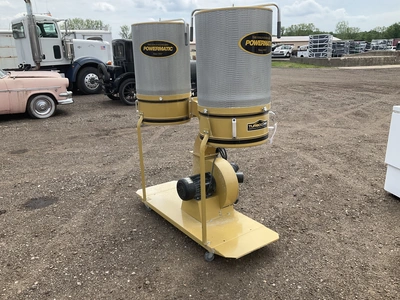 Powermatic Turbocone dual filter dust collector- missing the collection bags on both sides, 230 volt...