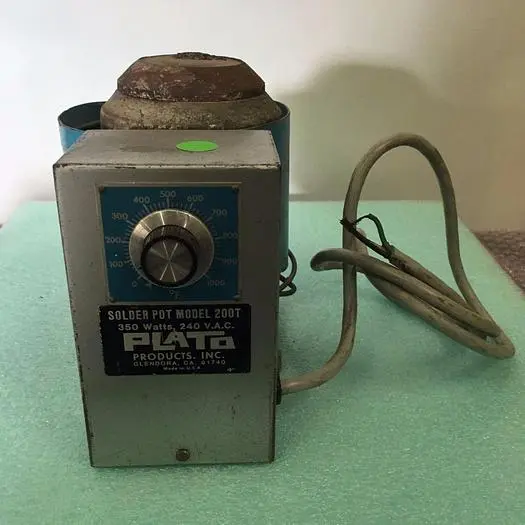 PLATO PRODUCTS INC MODEL #200T 350 WATTS SOLDER POT