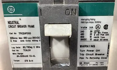 Used General Electric TFK224F000 Circuit Breakers | Palmetto Automation #1155995