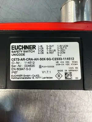 Euchner CET3-AR-CRA-AH-50X-SG / CET3-AR-CRA-AH-50X-SG-C2333-114512 (3.1.3)