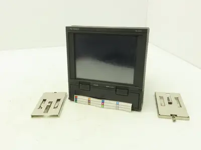 Keyence TR-V500 Operator Control Panel Temp & Data Logger 24VDC Input LCD Screen