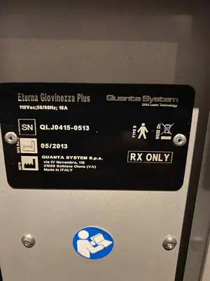 QUANTA SYSTEM Eterna Giovinezza IPL Intense Pulsed Light (2013)