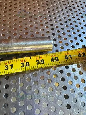 Used 40" STAINLESS STEEL MIXING SHAFT 1" DIAMETER W/ 6" IMPELLER Agitator Shaft California US | Equipment Lab #1415101