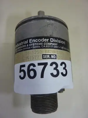 USED BEI INDUSTRIAL ENCODER H25E-F1-SS-1250-ABZC