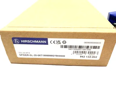 USED BELDEN, HIRSCHMANN ETHERNET RAIL SWITCH SPIDER-SL-20-08T1999999SY9HHHH