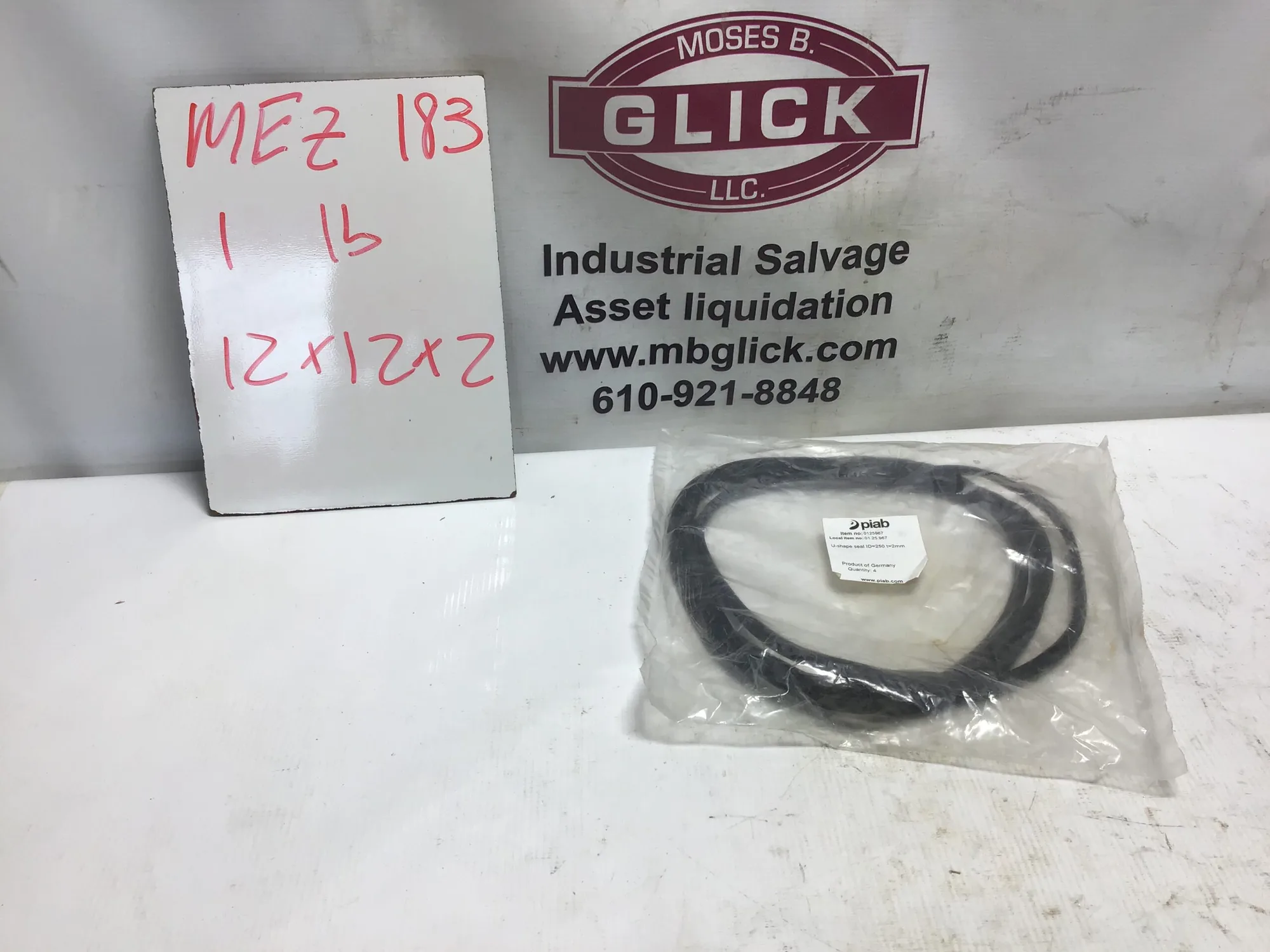 Piab U Shape Seal ID=250 t=2mm